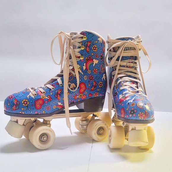 Impala Shoes Impala Harmony Blue Quad Roller Skates W Free Helmet